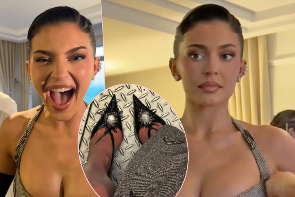 Kylie Jenner's Met Gala Wardrobe Malfunction Was STICKY