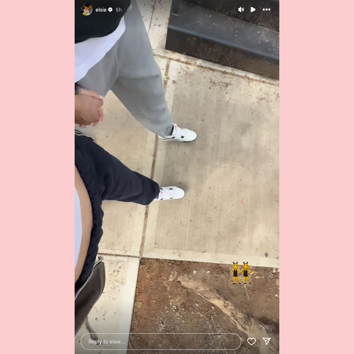 Pete Davidson & GF Elsie Hewitt wear matching Nike sneakers