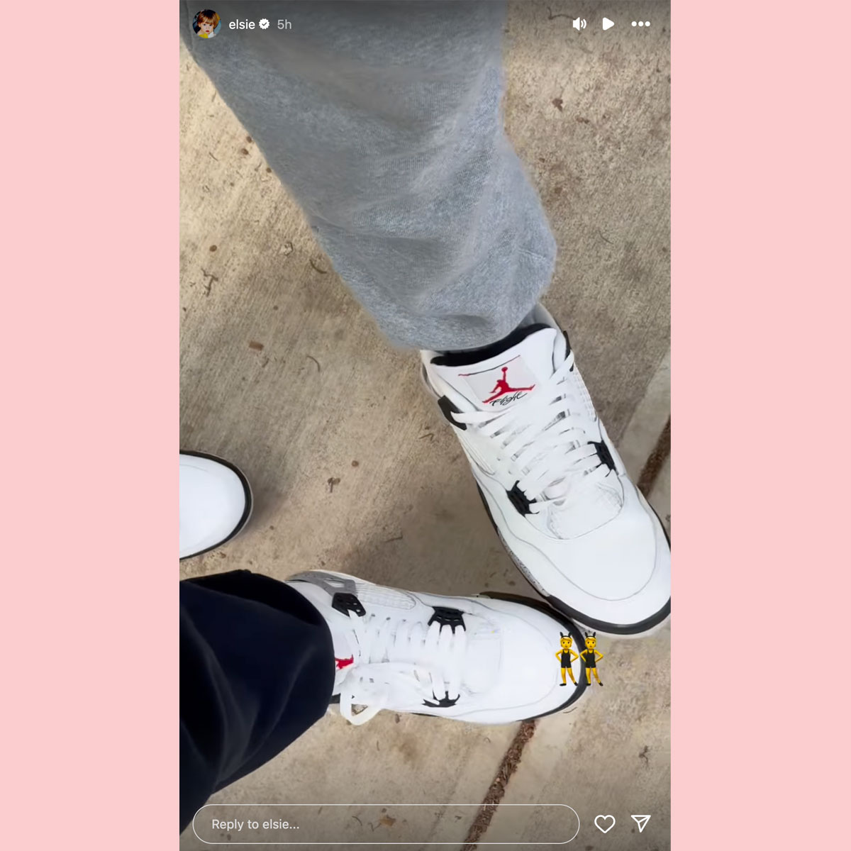 Pete Davidson & GF Elsie Hewitt wear matching Nike sneakers