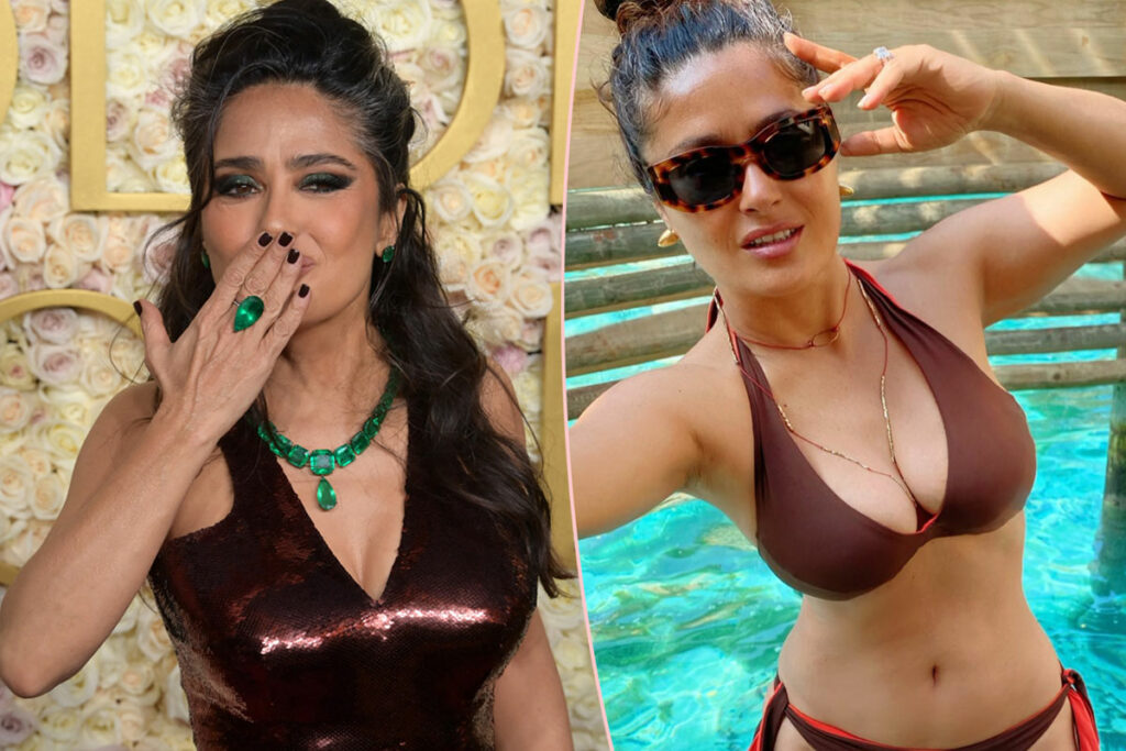 Salma Hayek Sizzles On Her Debut Sports Illustrated Swimsuit Cover At 58!