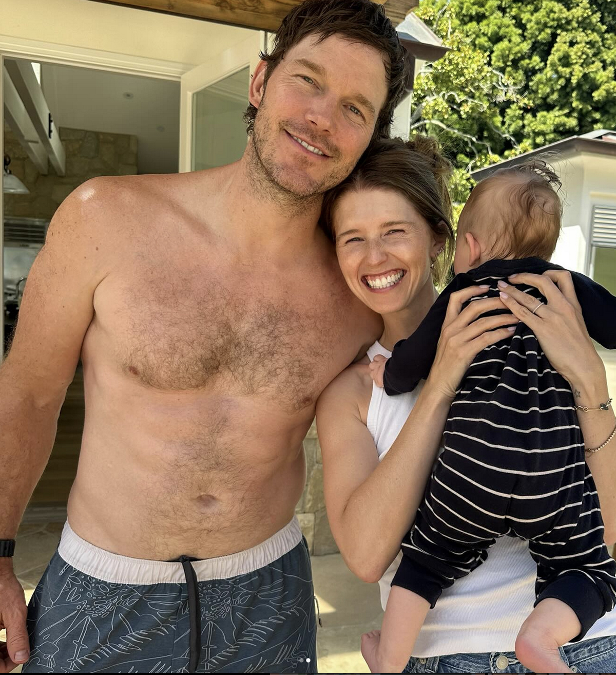 Chris Pratt Shirtless Katherine Schwarzenegger