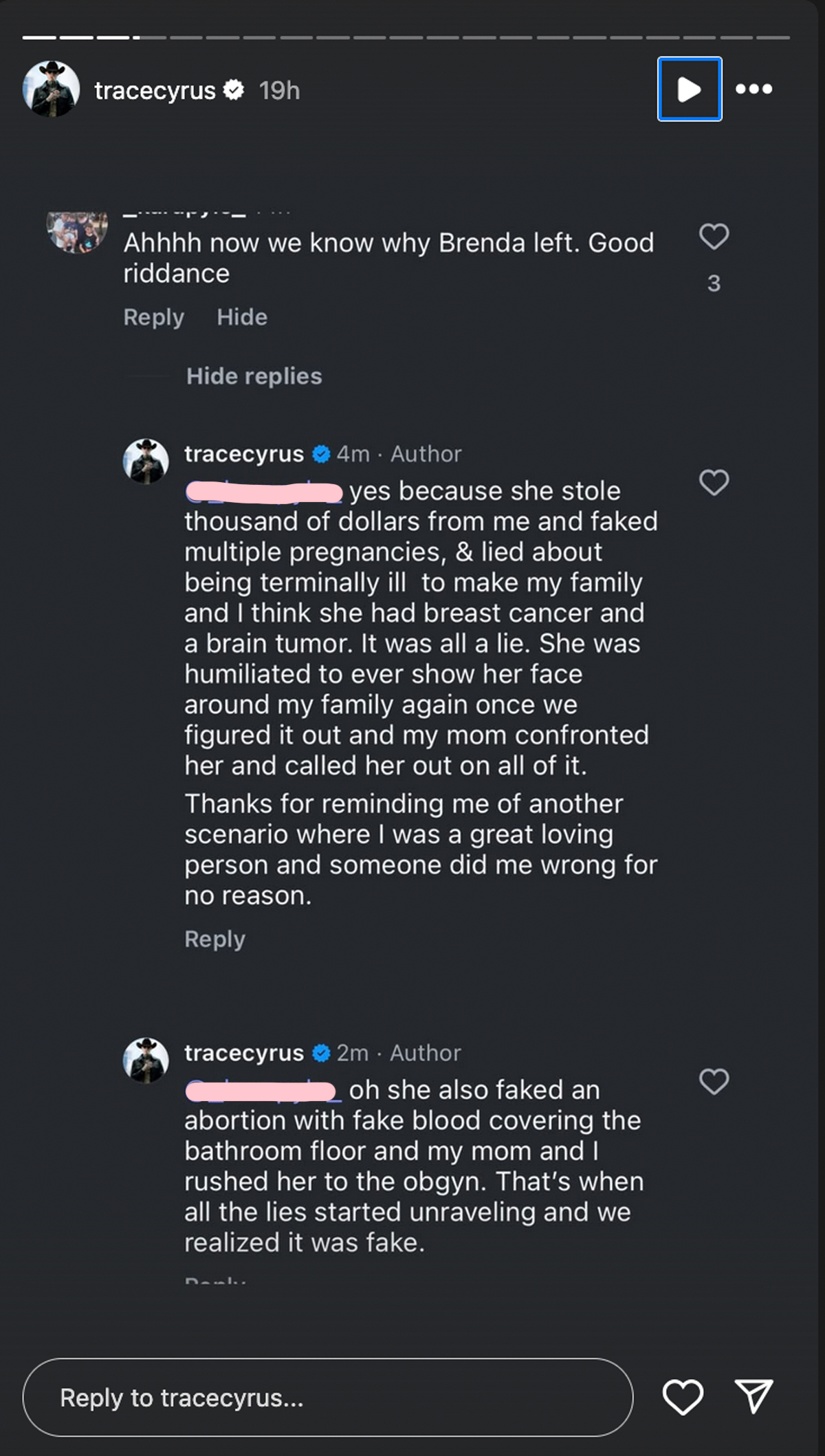 Trace Cyrus Makes SHOCKING Brenda Song Accusations Says Ex Lied About Trace Cyrus Makes SHOCKING Brenda Song Accusations Says Ex Lied About