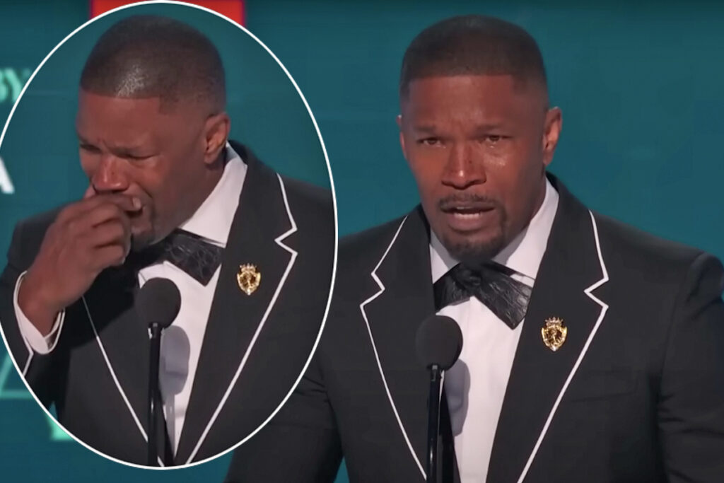Jamie Foxx Cries Reflecting On Terrifying Stroke During Emotional BET Awards Speech