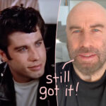 John Travolta Dons An AMAZING Hair Piece To Play Danny Zuko In Grease Sing-A-Long... 47 Years Later!
