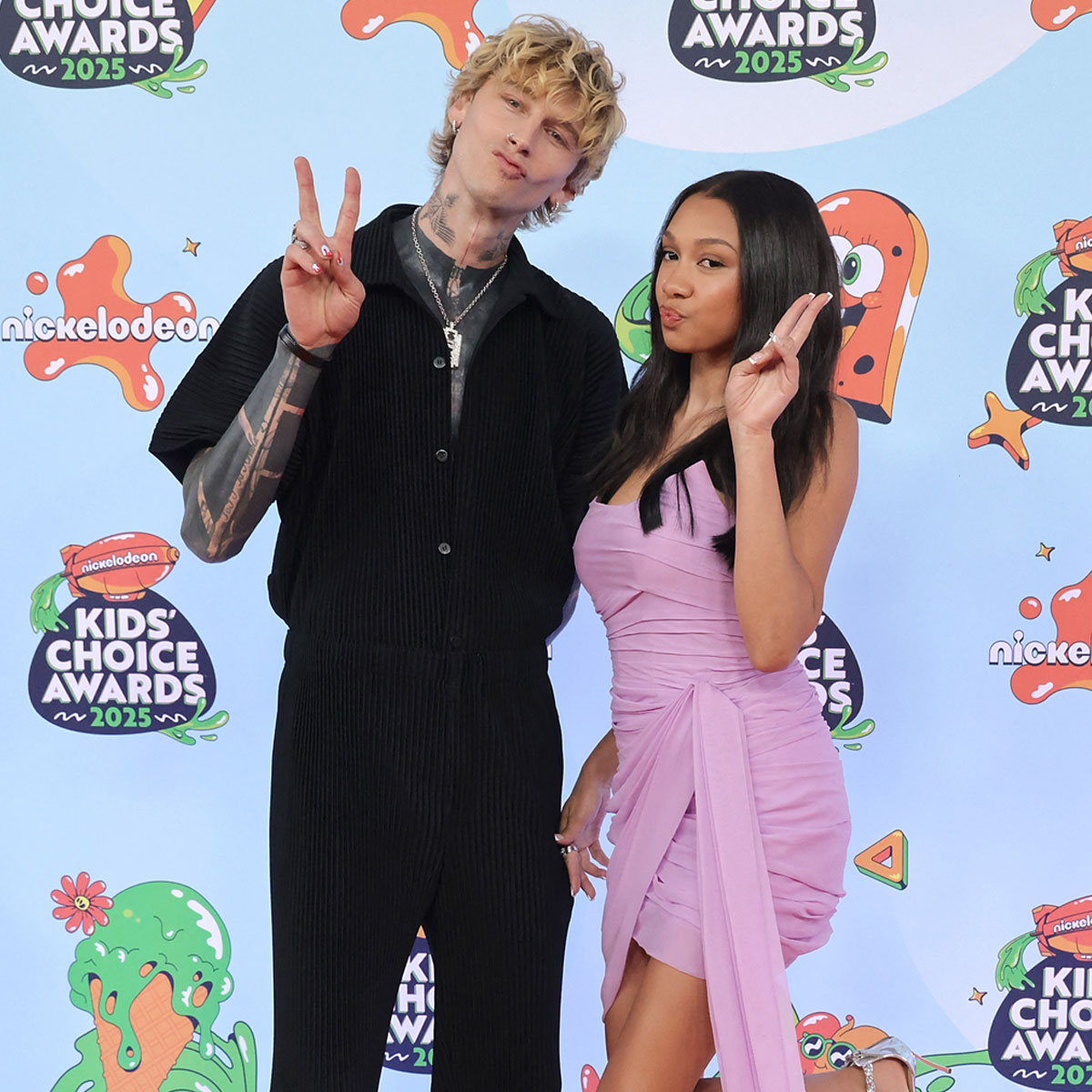 MGK & daughter Casie Baker at the 2025 Kids' Choice Awards red carpet