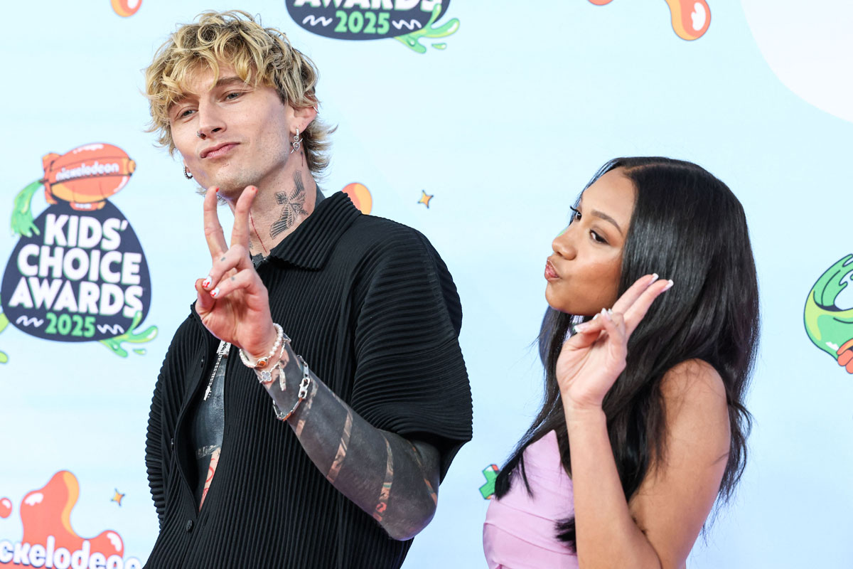 MGK & daughter Casie Baker at the 2025 Kids' Choice Awards red carpet