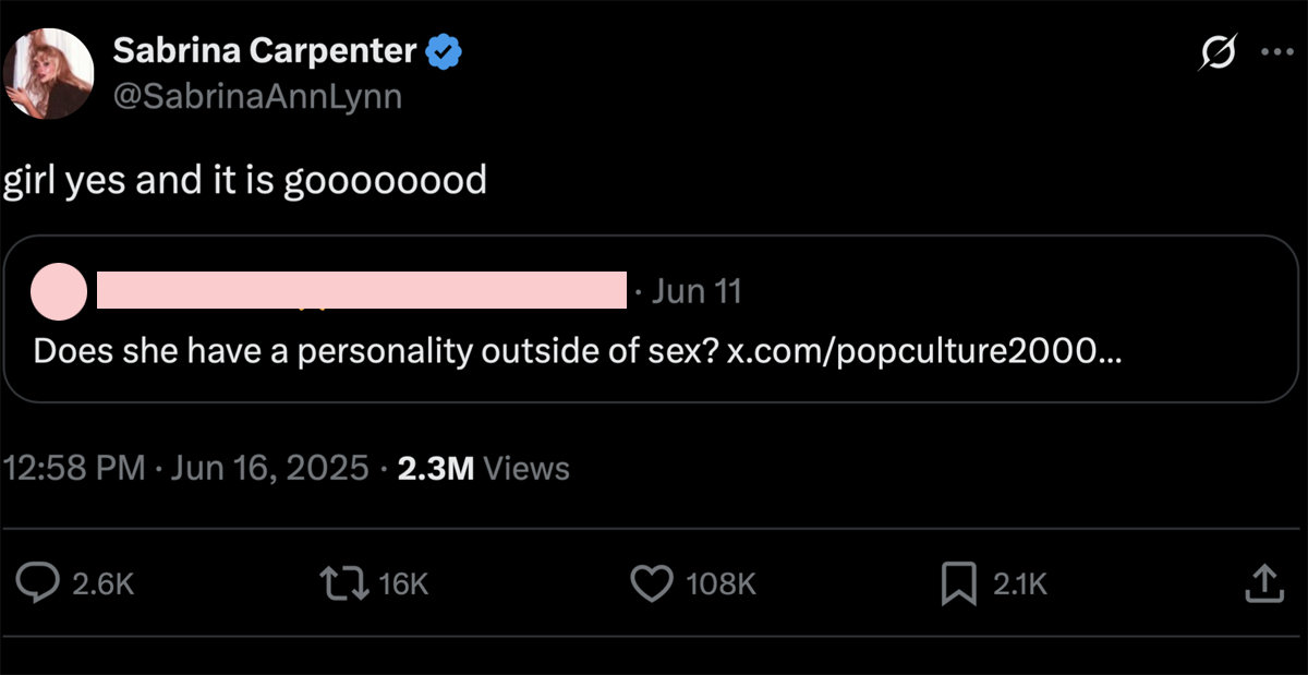 Sabrina Carpenter Claps Back HARD At Critics Of Her New Album Cover -- But Fans Aren't Totally Buying It!