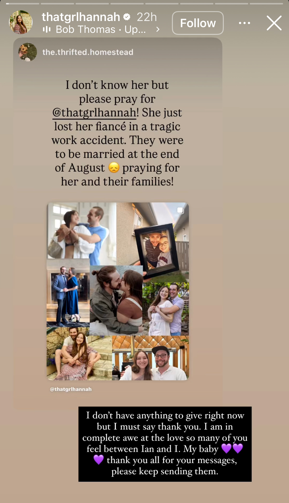 Influencier Hannah Carnat-Gronnerud's noivo morto-apenas algumas semanas antes do casamento