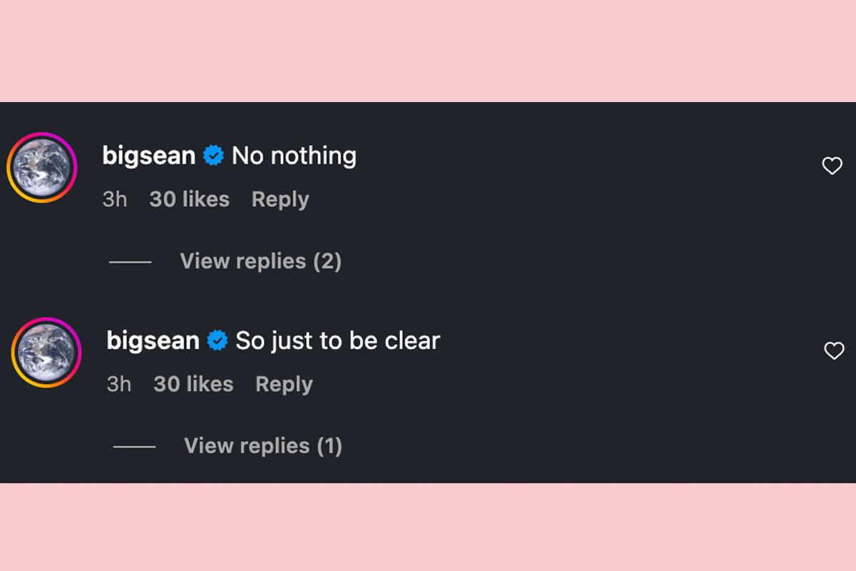 Big Sean nega ter um abdômen falso