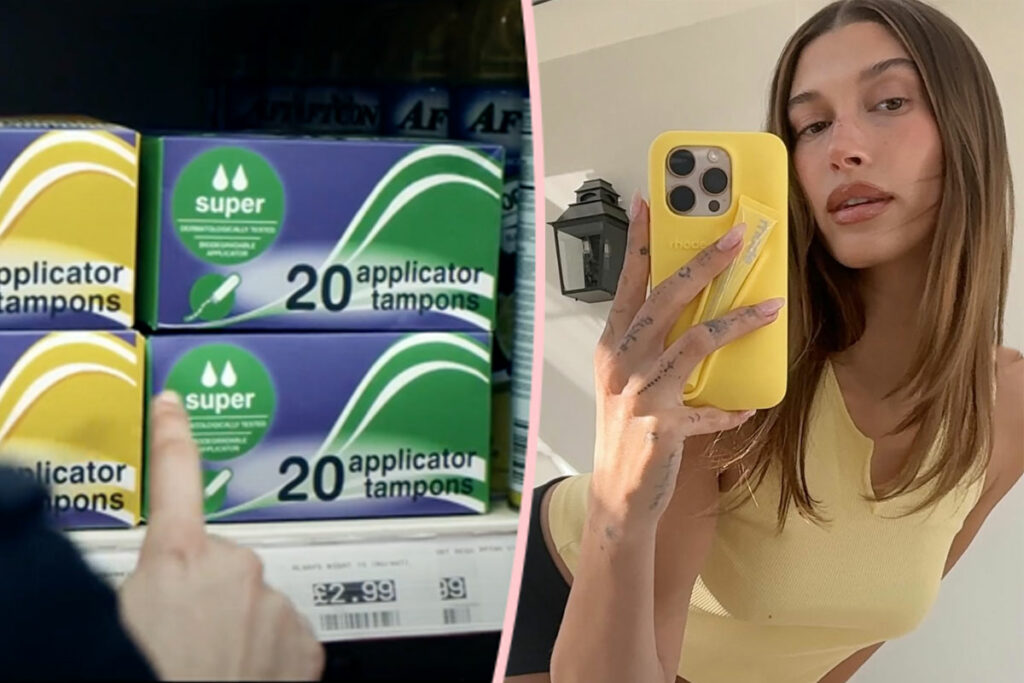 Hailey Bieber Leaves Fans Gagged Over Her Latest Rhode Accessory -- That Looks A LOT Like A Tampon Holder!