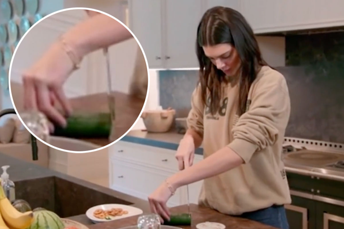 O filho de Kylie Jenner, Aire, corta pepinos como a tia Kendall!