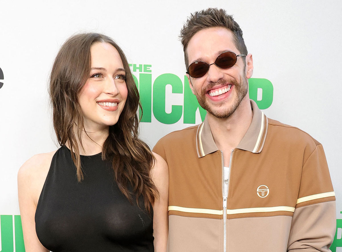 Pete Davidson's Girlfriend Shows First Glimpse Of Baby Bump At His