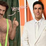 Sacha Baron Cohen Is RIPPED! And Completely Hairless! Look!