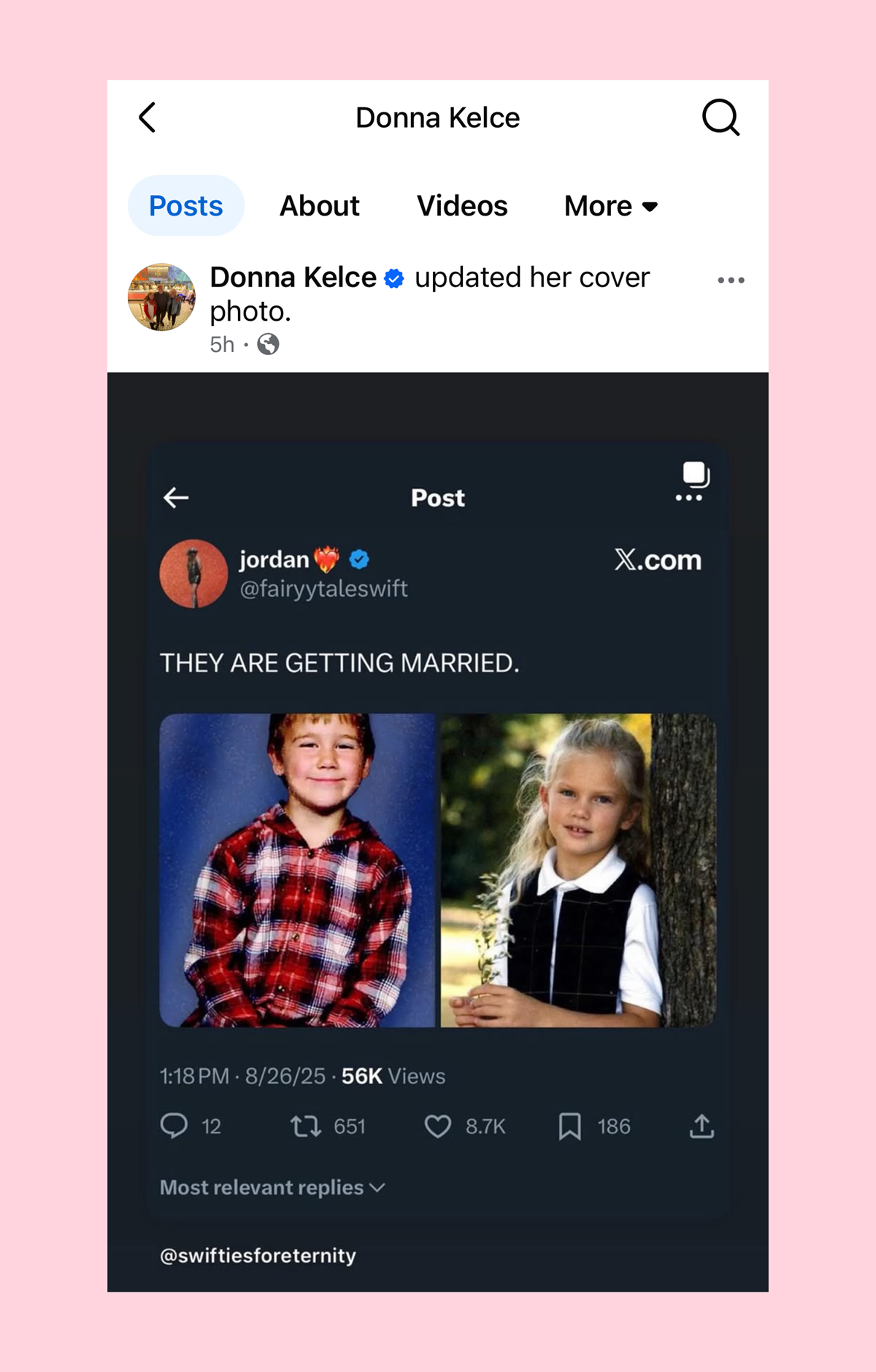 Donna Kelce Celebrates Travis & Taylor Swift's Engagement In The Cutest Way!