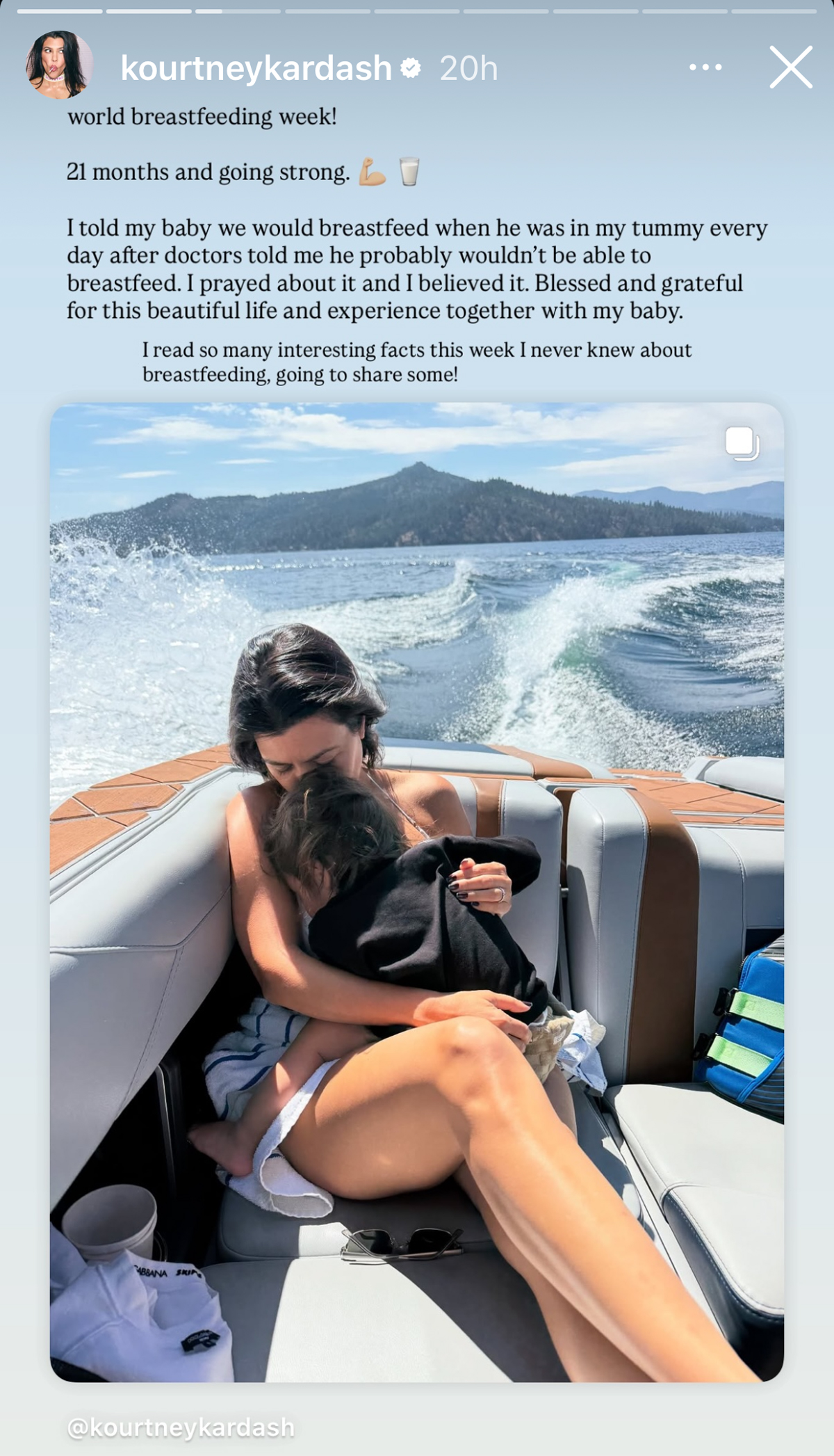 Kourtney Kardashian Slammed For Having Baby Rocky On A Boat With No Life Vest