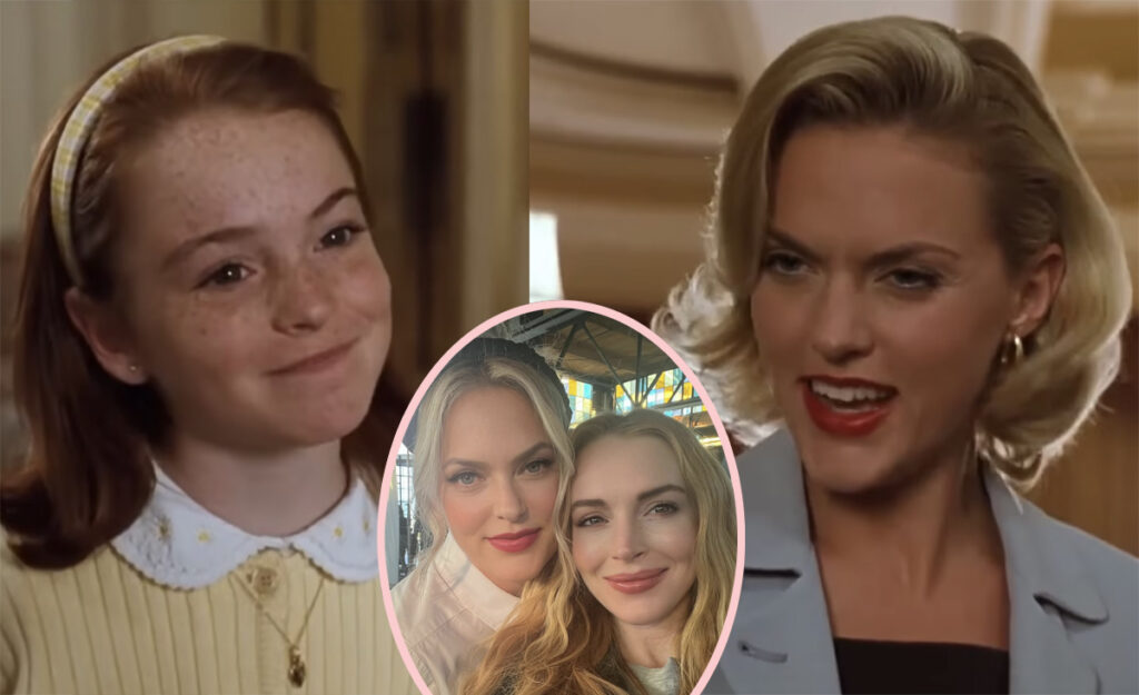 Lindsay Lohan Talks Surprise Reunion Parent Trap Star Elaine Hendrix Freakier Friday