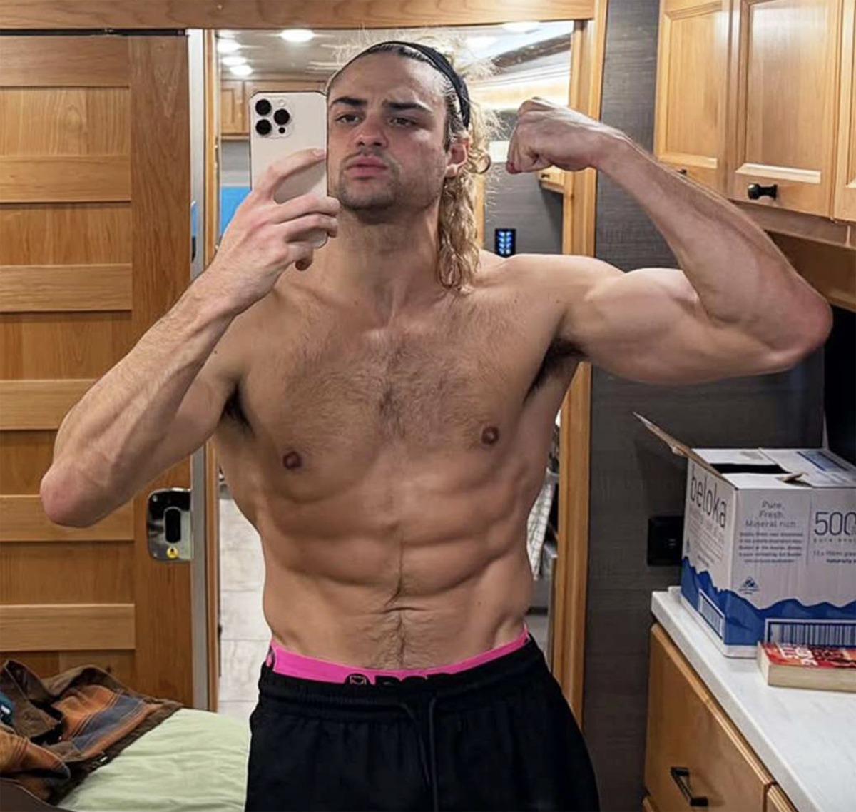 Noah Centineo shirtless selfie Instagram