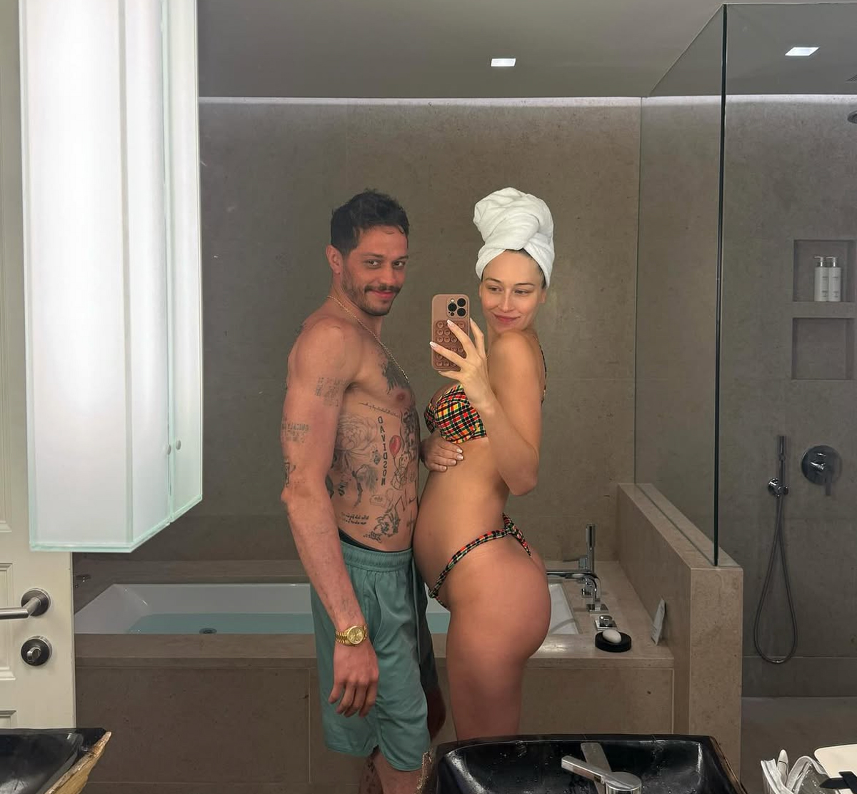 Pete Davidson's Girlfriend Shows Off Baby Bump In Surprisingly Intimate Pics Of Romantic Vacation!