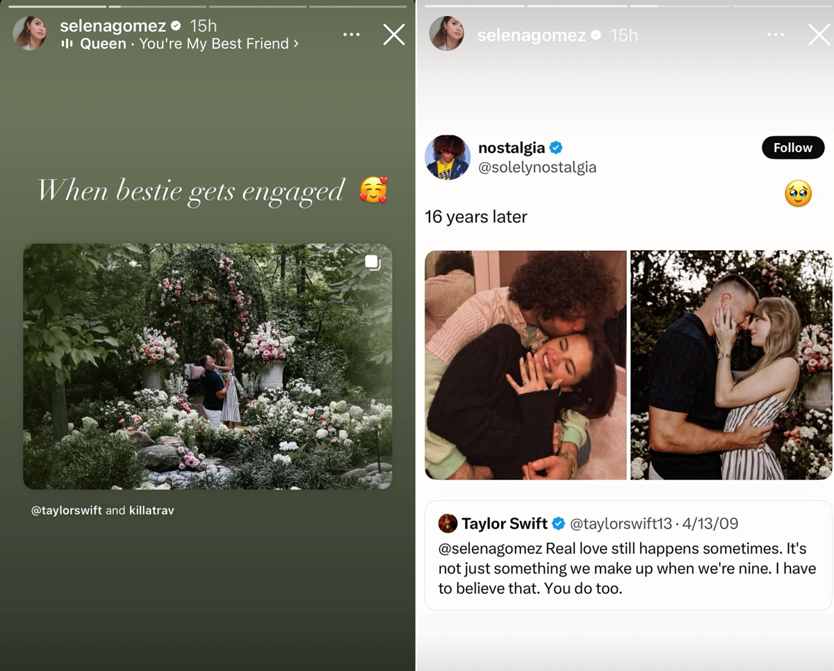 How Selena Gomez & More Of Taylor Swift's Besties Reacted To Her Engagement News! 