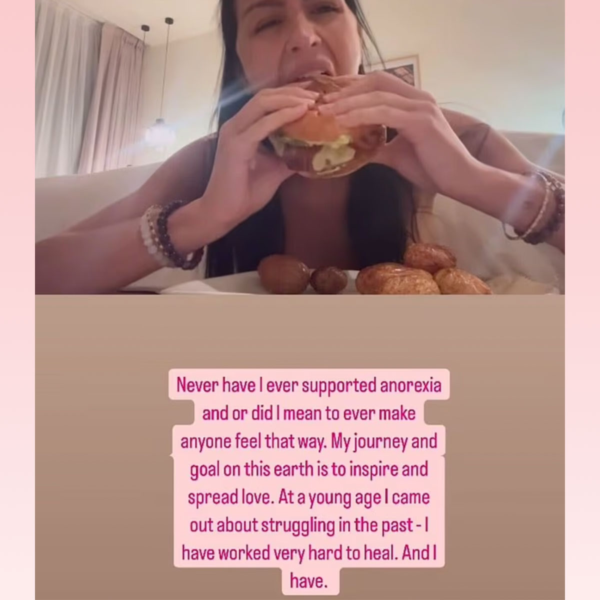 Amelia Gray Hamlin denies promoting anorexia