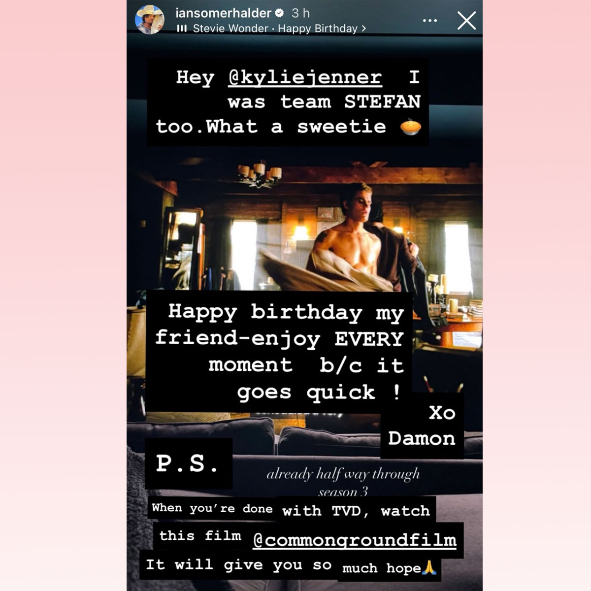 Kylie Jenner Is Binge Watching The Vampire Diaries — And Ian Somerhalder Has Thoughts! Kylie Jenner Is Binge Watching The Vampire Diaries — And Ian Somerhalder Has Thoughts!