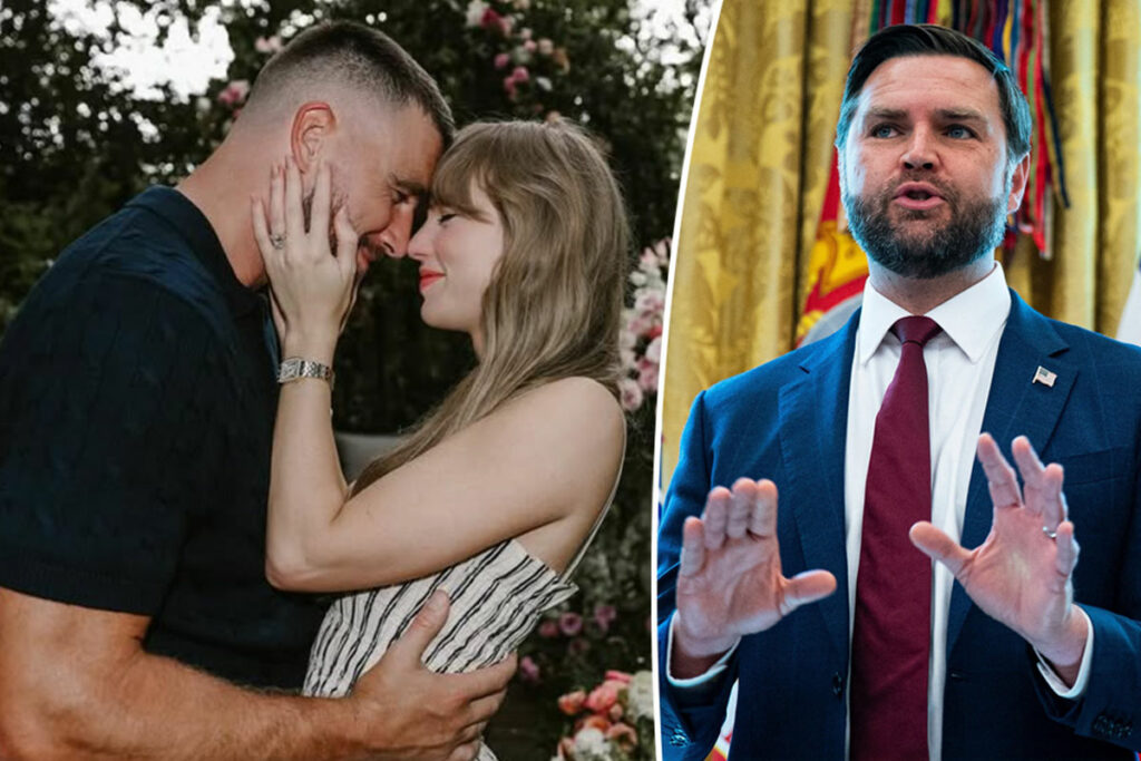 JD Vance Pushes NFL Taylor Swift Conspiracy Theory After Travis Kelce Engagement