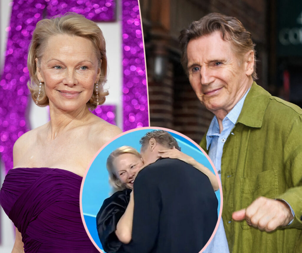 Pamela Anderson Shares Flirty New Pics With Liam Neeson -- And The Caption Teases 'Lovers'!