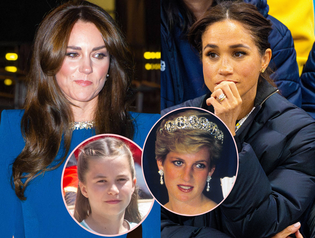 Meghan Markle ‘Raging’ About Princess Charlotte Inheriting Diana’s Tiara Instead Of Lilibet: SOURCE