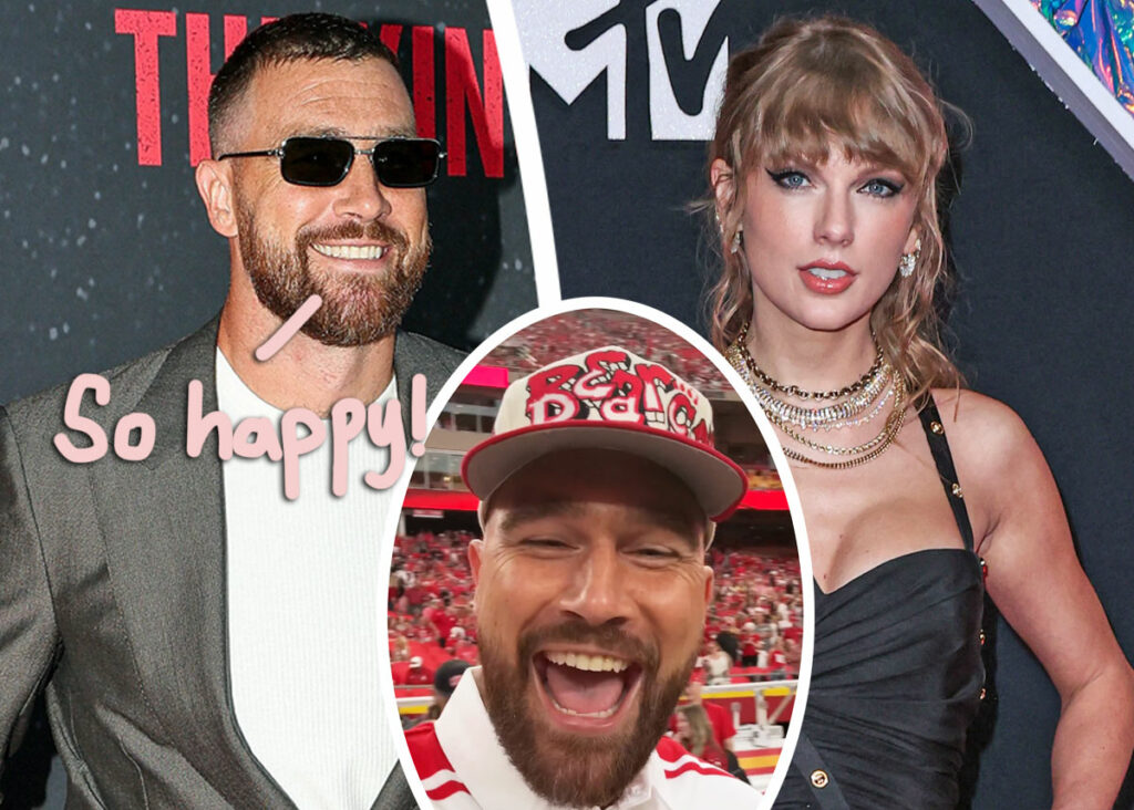 Travis Kelce Has The Biggest Smile EVER During First Outing With Taylor Swift After Engagement News!