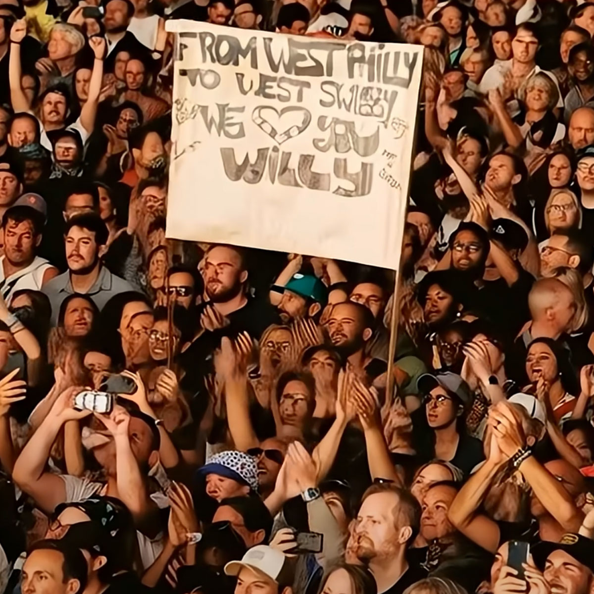 Will Smith AI concert crowd