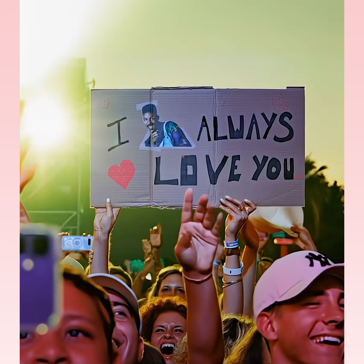 Will Smith AI concert crowd