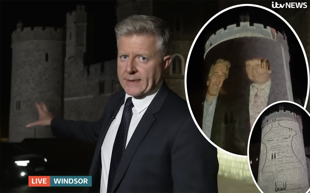 Donald Trump Protesters Remind Everyone Of Jeffrey Epstein Ties In WILD Windsor Castle Pranks -- Leading To 4 Arrests…