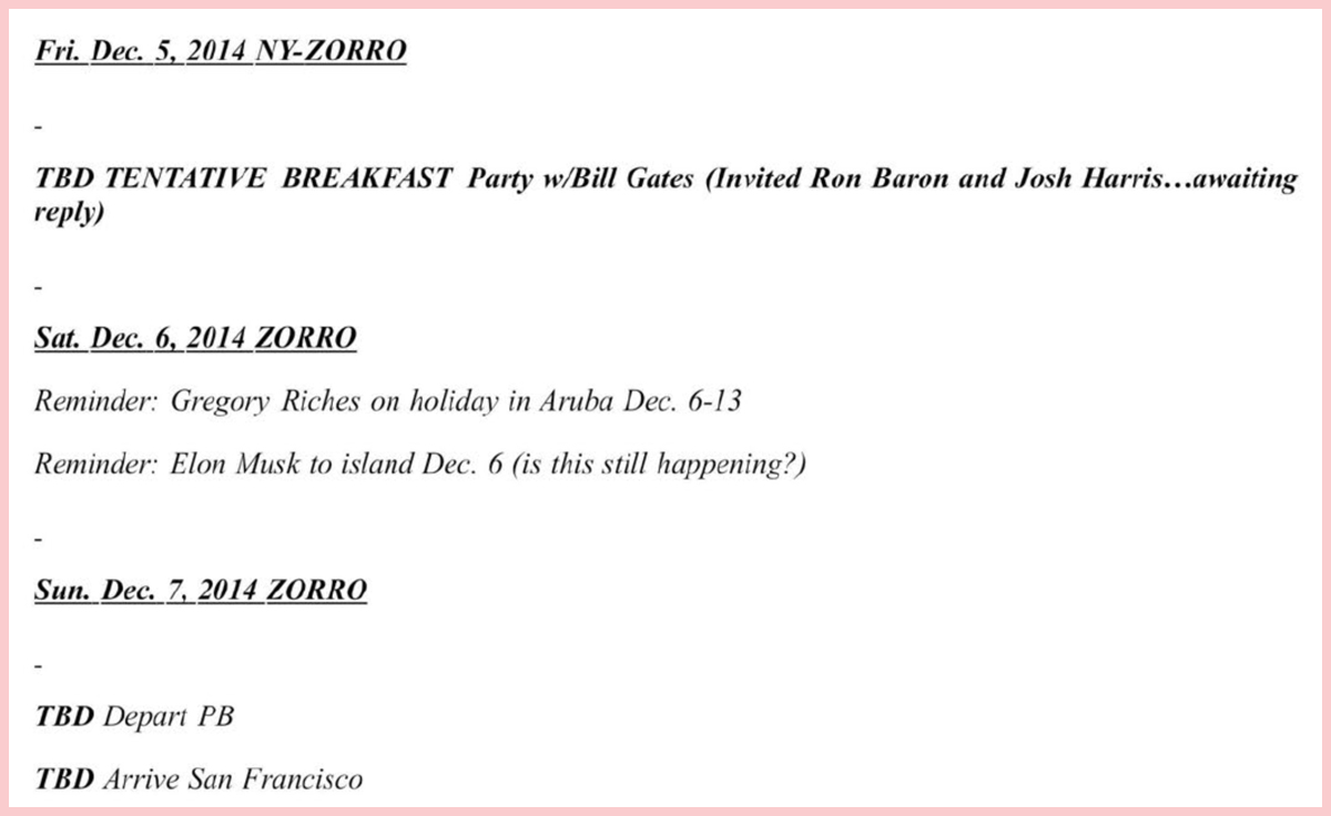 Elon Musk to Epstein Island schedule proof