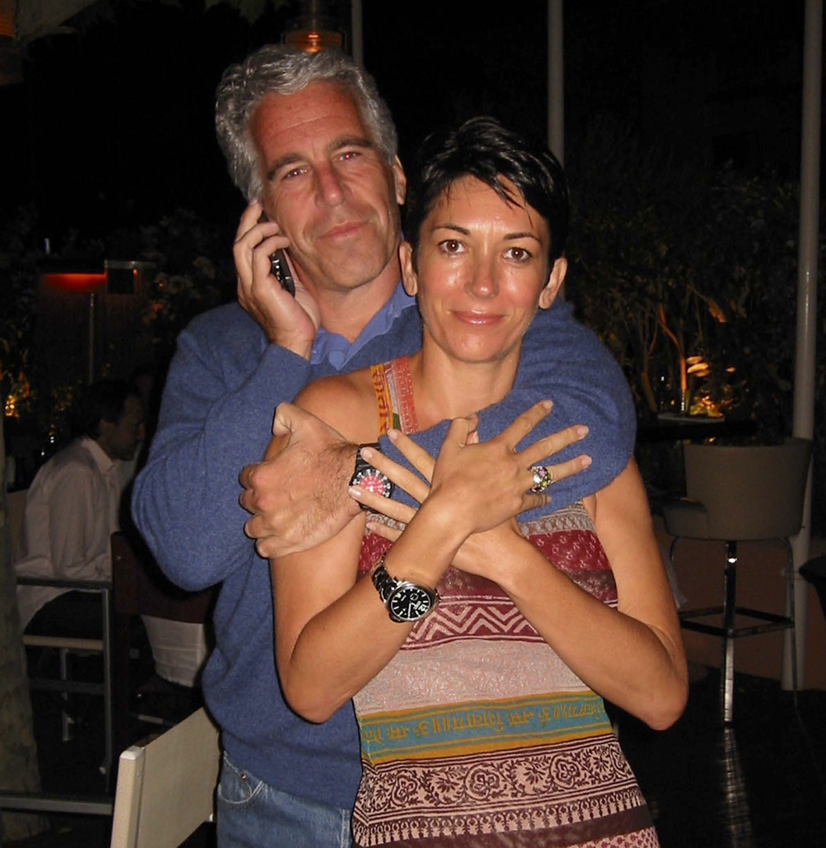 Jeffrey Epstein with Ghislaine Maxwell