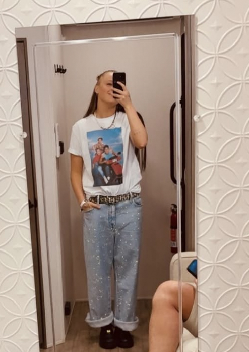 Jojo Siwa's usual tomboy style