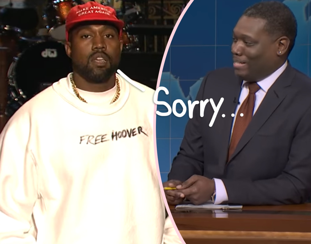 Kanye West Gave Super Rare Apology For SNL Rant, Says Michael Che!