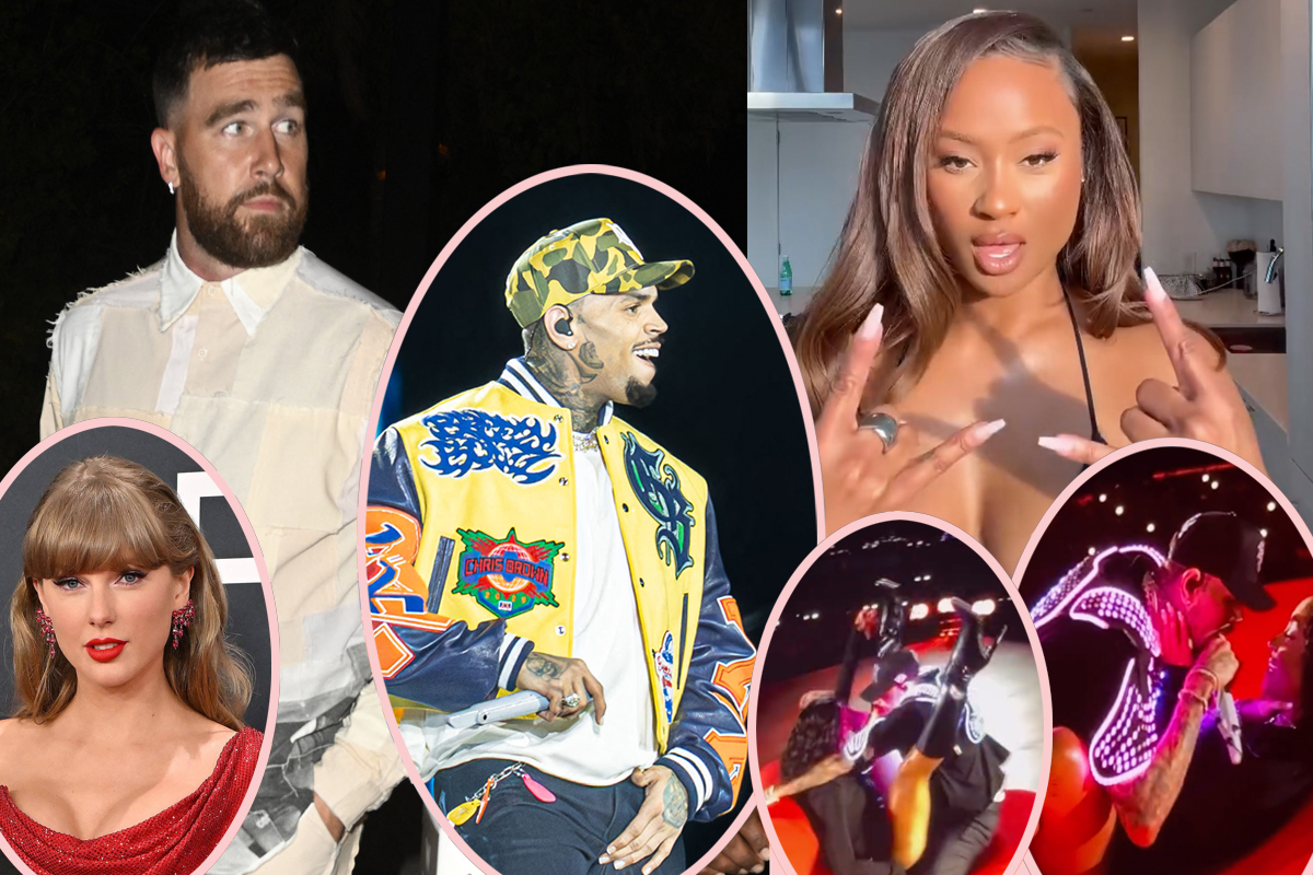 Travis Kelce's Ex Kayla Nicole Got Down & DIRTY With Chris Brown Onstage! See What She Said After!!