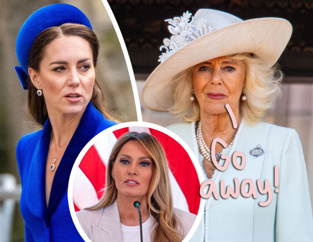 Did Queen Camilla Just Rudely Shoo Princess Catherine Away During Awkward Chat With Melania Trump? Watch!