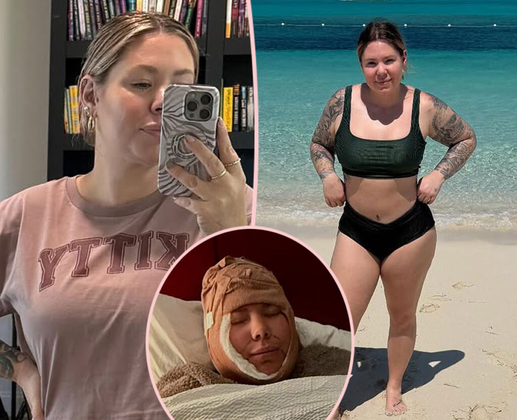 Kailyn Lowry strips to bra after plastic surgery
