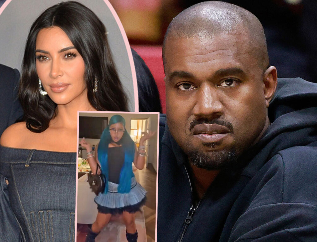 Kanye West Threatening To 'Raise Hell With The Lawyers' Over How Kim Kardashian Is Dressing North!