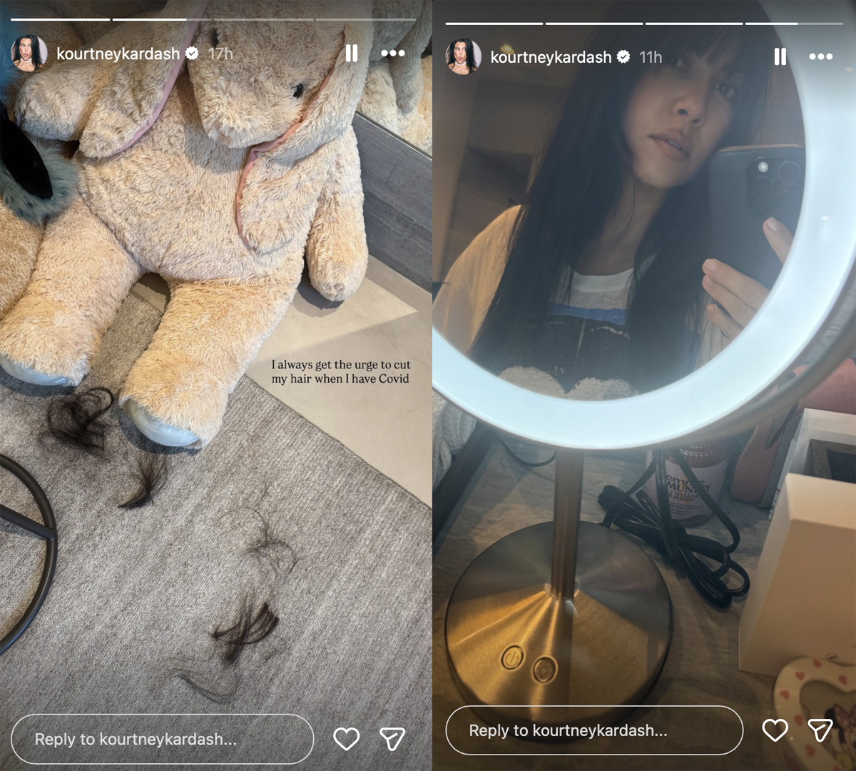Kourtney Kardashian Shows Off Surprising New Hairstyle With 'Witchy Season' Bangs! Look!