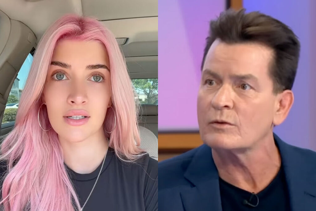 Sami Sheen Shades The Hell Out Of Dad Charlie! Damn, How Estranged Are They??