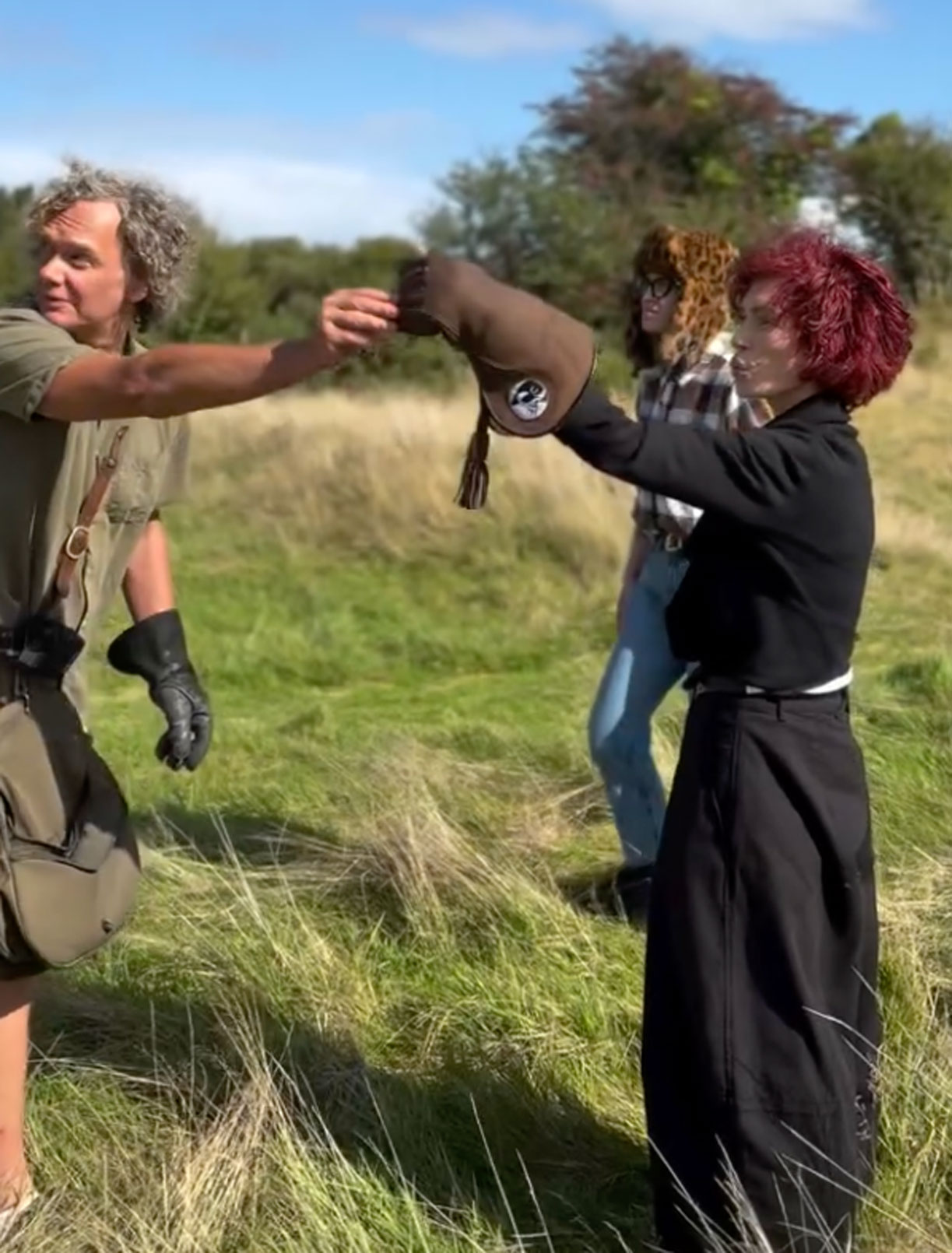 Sharon Osbourne falconry