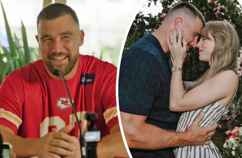 Travis Kelce Jokes About Taylor Swift Engagement At First Chiefs Presser Since The Big Day!