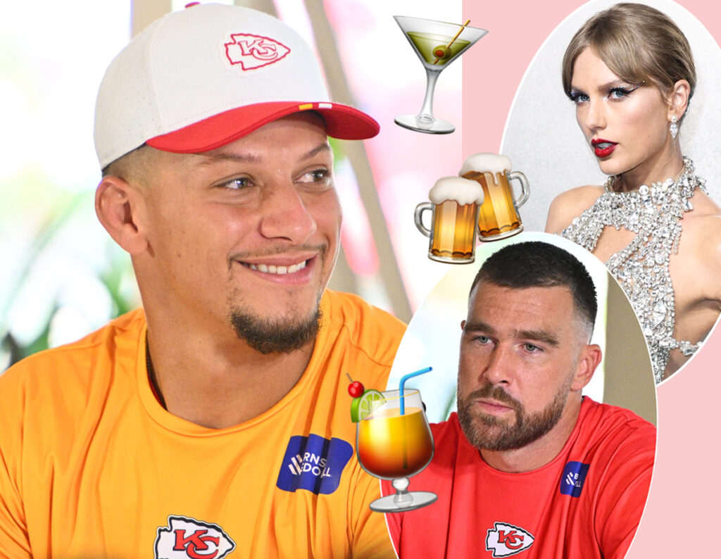 Why Naming Taylor Swift's Drink At Travis Kelce's Steakhouse Was SO 'Important' To Him, Per Bestie Patrick Mahomes!