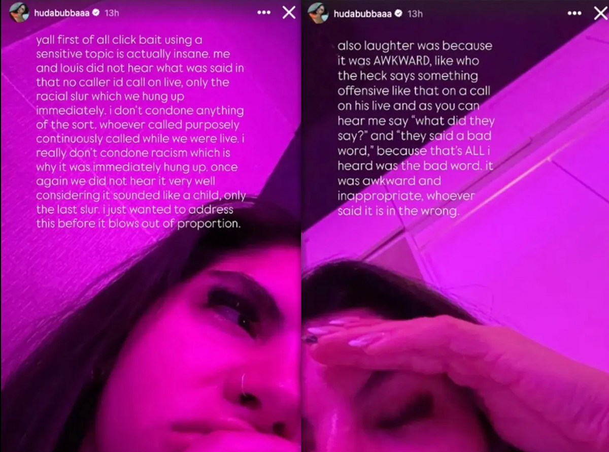 Huda Mustafa apologizes to Olandria Carthen for laughing at racial slur 