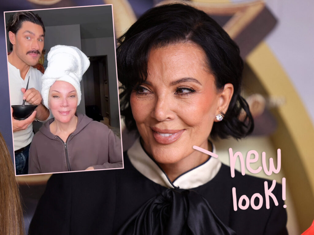 Kris Jenner Goes Platinum Blonde