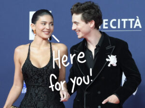 Kylie Jenner Shows Support For Boyfriend Timothée Chalamet At Marty