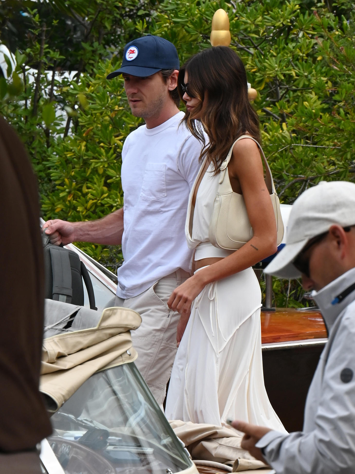 Lewis Pullman and Kaia Gerber at the Venice Film Festival in September