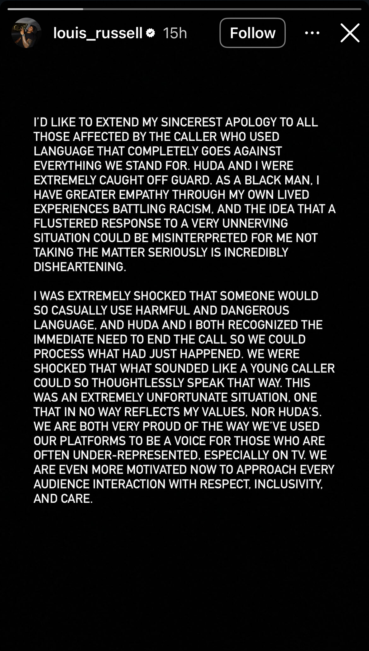 Huda Mustafa apologizes to Olandria Carthen for laughing at racial slur